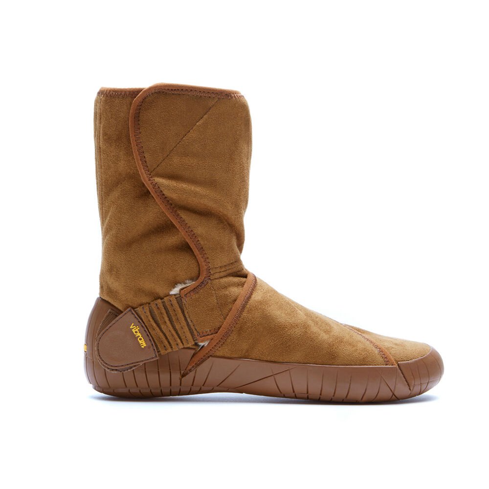 Vibram Furoshiki Dame Støvler Brune - Classic Shearling Mid - 9602OKURF